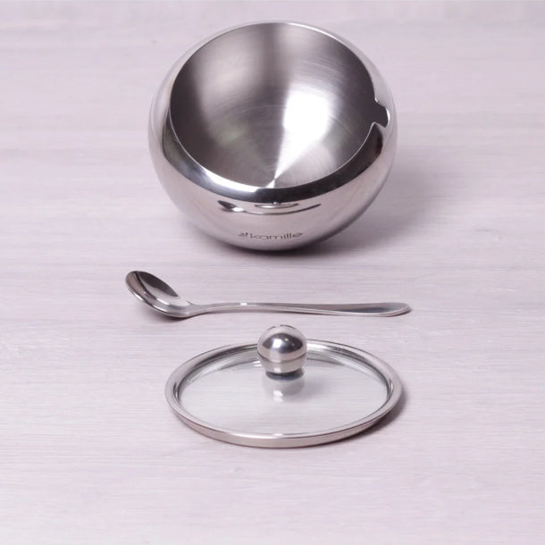 Kamille KM7002 Sugar Bowl with Spoon, 460 mL - Image 2