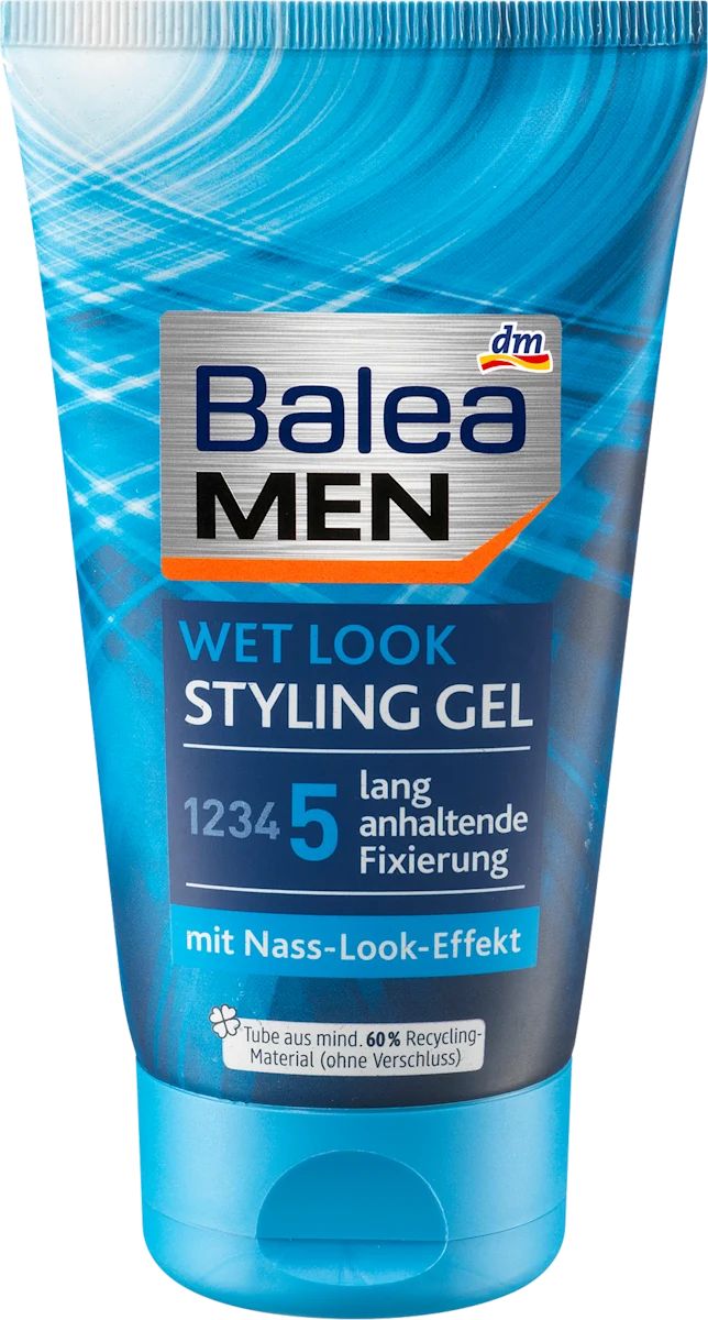 Balea Men Look Hair Styling Gel, Hold 5, 150 mL
