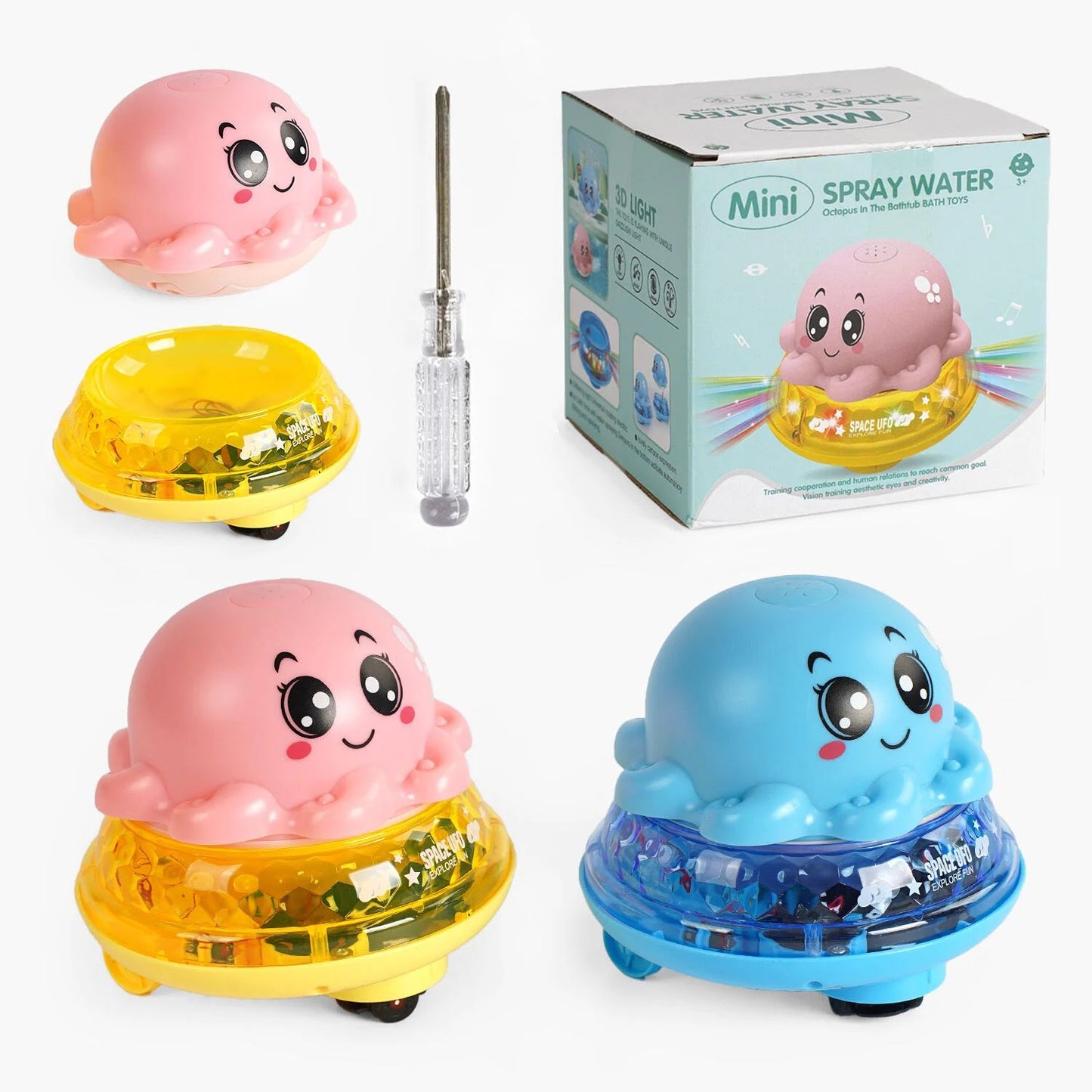 7018 Octopus Musical Bath Toy with Lights & Fountain
