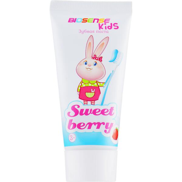 Bioton Biosense Kids Sweet Berry Toothpaste, Ages 3+, 50 mL