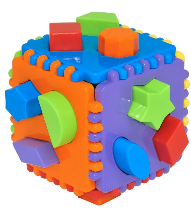 Tigres 39781 Educational Cube Shape Sorter, 24 pcs