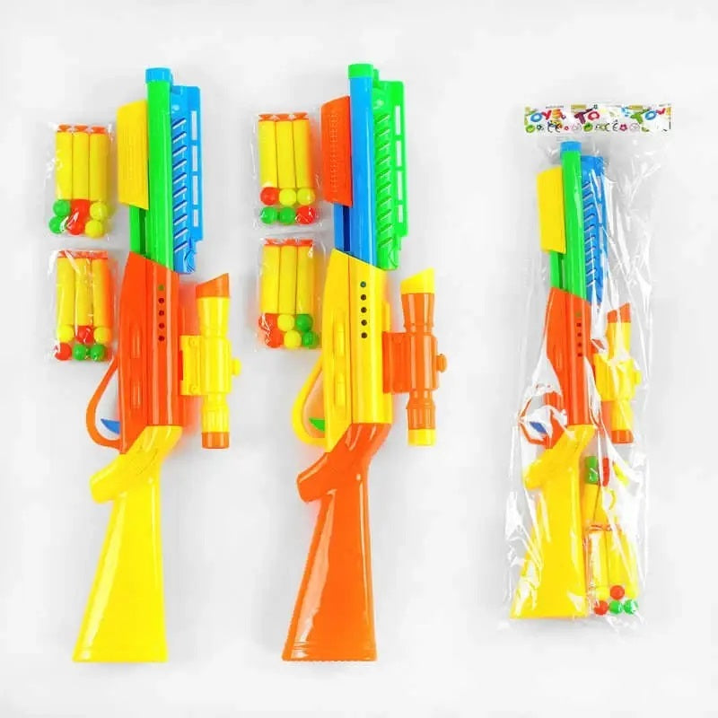 Toys 5A-5 Toy Blaster with 6 Soft & 12 Round Darts in Bag