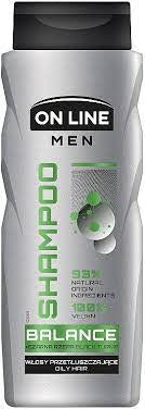 On Line Men Balance for Oily Hair Shampoo, 400 mL