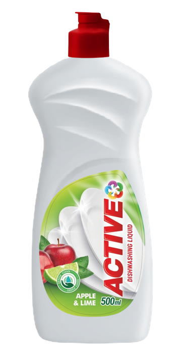 Active Lime & Apple Dishwashing Liquid, 500 mL