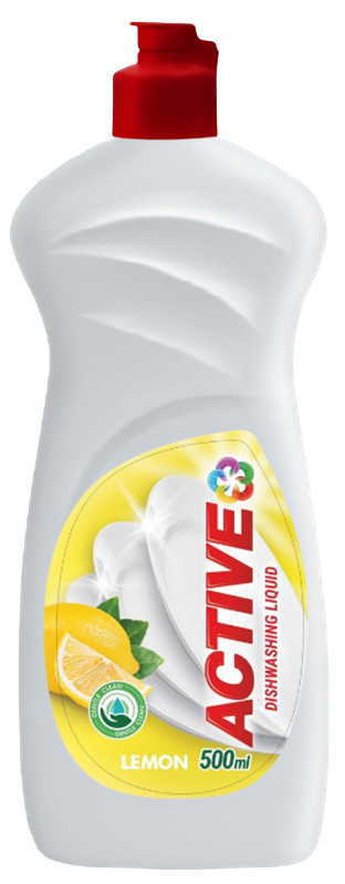 Active Lemon Dishwashing Liquid, 500 mL