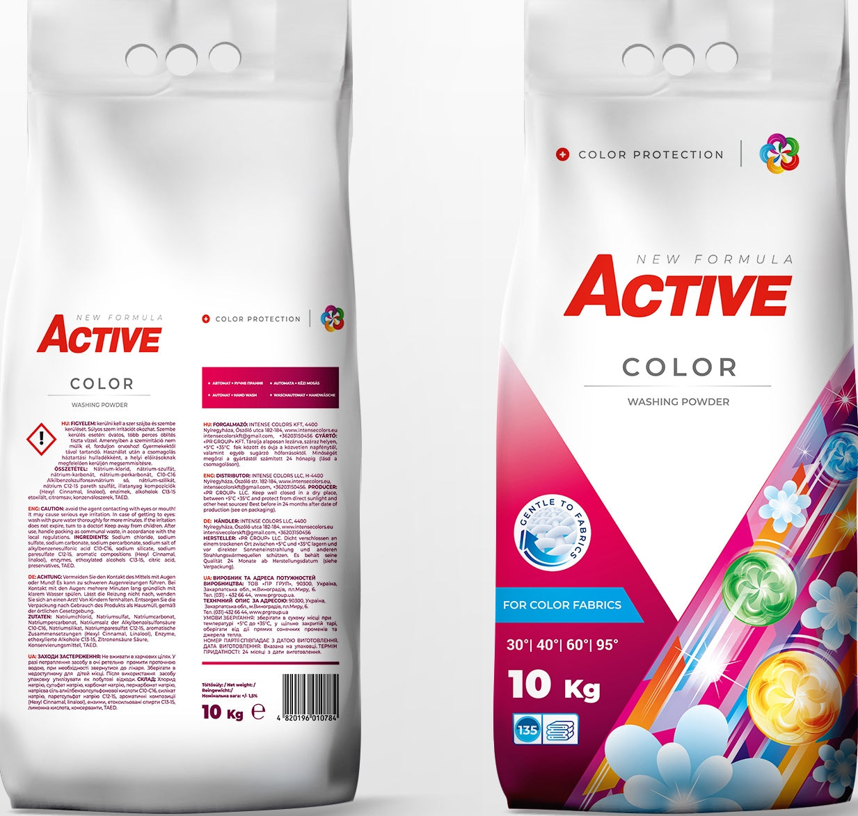 Active Color Laundry Detergent Powder, 135 Loads, 10 kg - Image 2