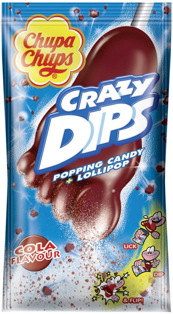 Chupa Chups Crazy Dips Cola Lollipop, 14 g