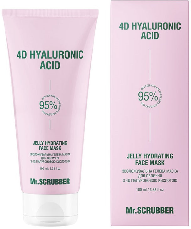 Mr. Scrubber 4D Hyaluronic Acid Moisturizing Gel Face Mask, 100 mL