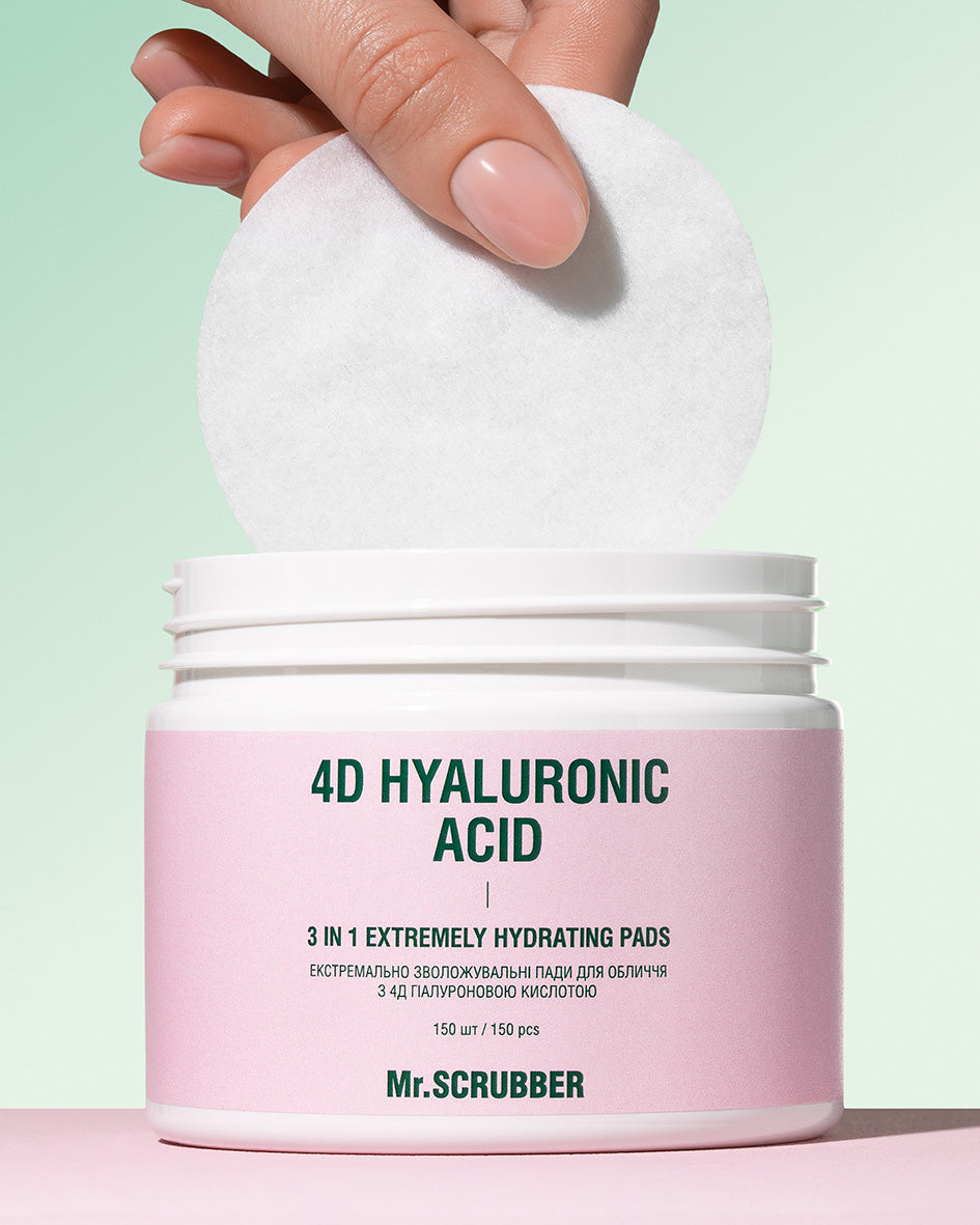 Mr. Scrubber 4D Hyaluronic Acid Intensive Moisturizing Facial Pads, 150 pcs - Image 2