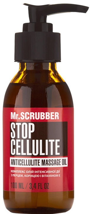 Mr. Scrubber Stop Cellulite Anti-Cellulite Massage Oil, 100 mL