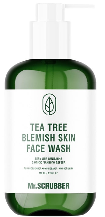 Mr. Scrubber Tea Tree Oil Facial Cleansing Gel, 200 mL