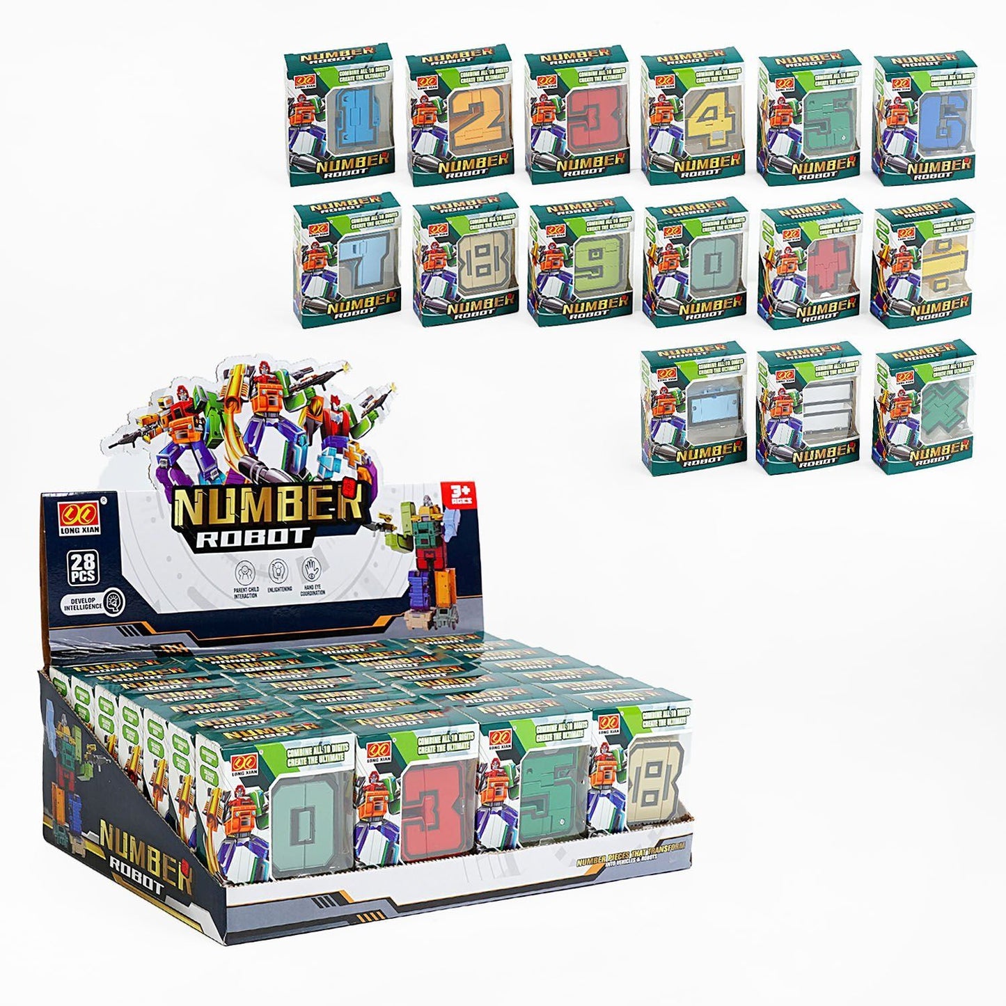727-6 Number & Math Symbol Transformer Set