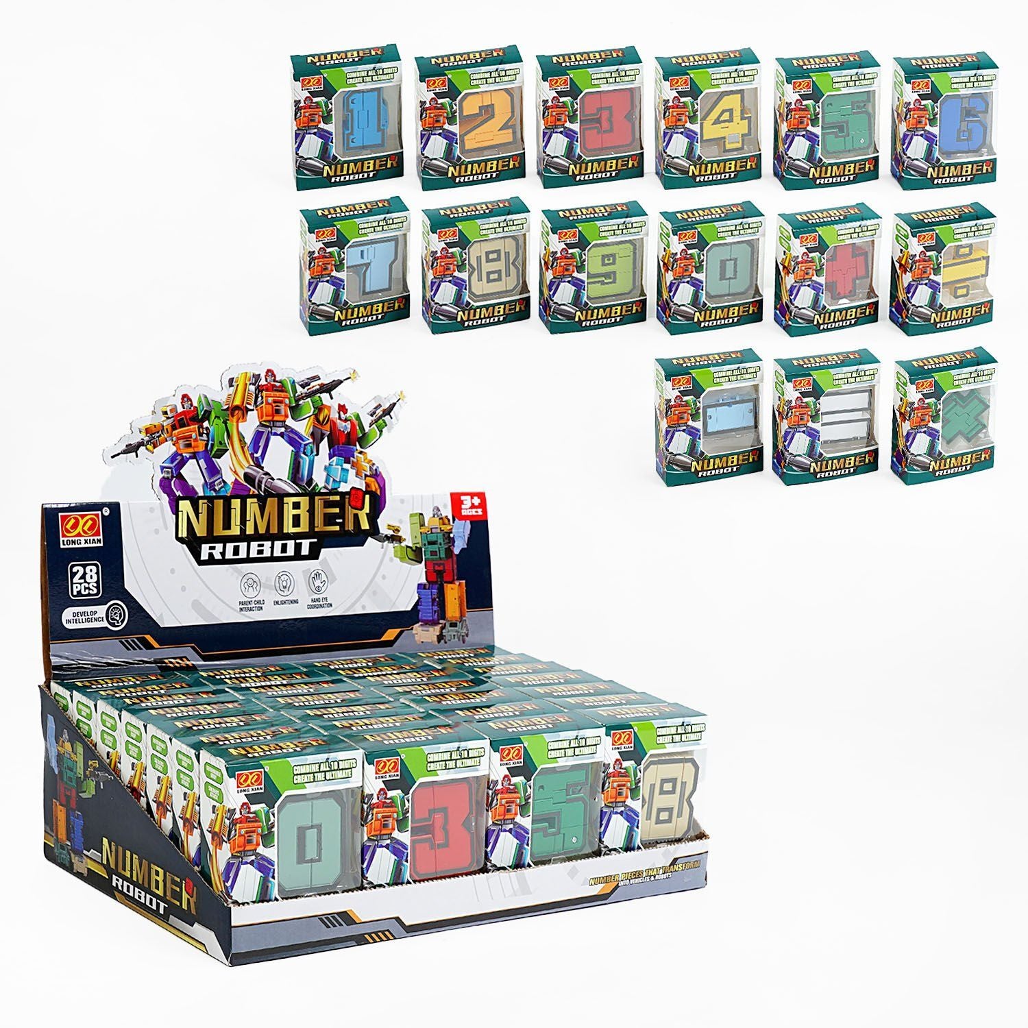 727-6 Number & Math Symbol Transformer Set