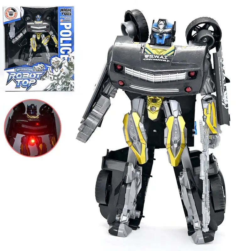 7789 Police Transformer Toy with Sound & Lights