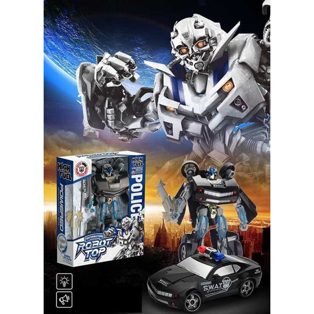 7789 Police Transformer Toy with Sound & Lights - Image 2