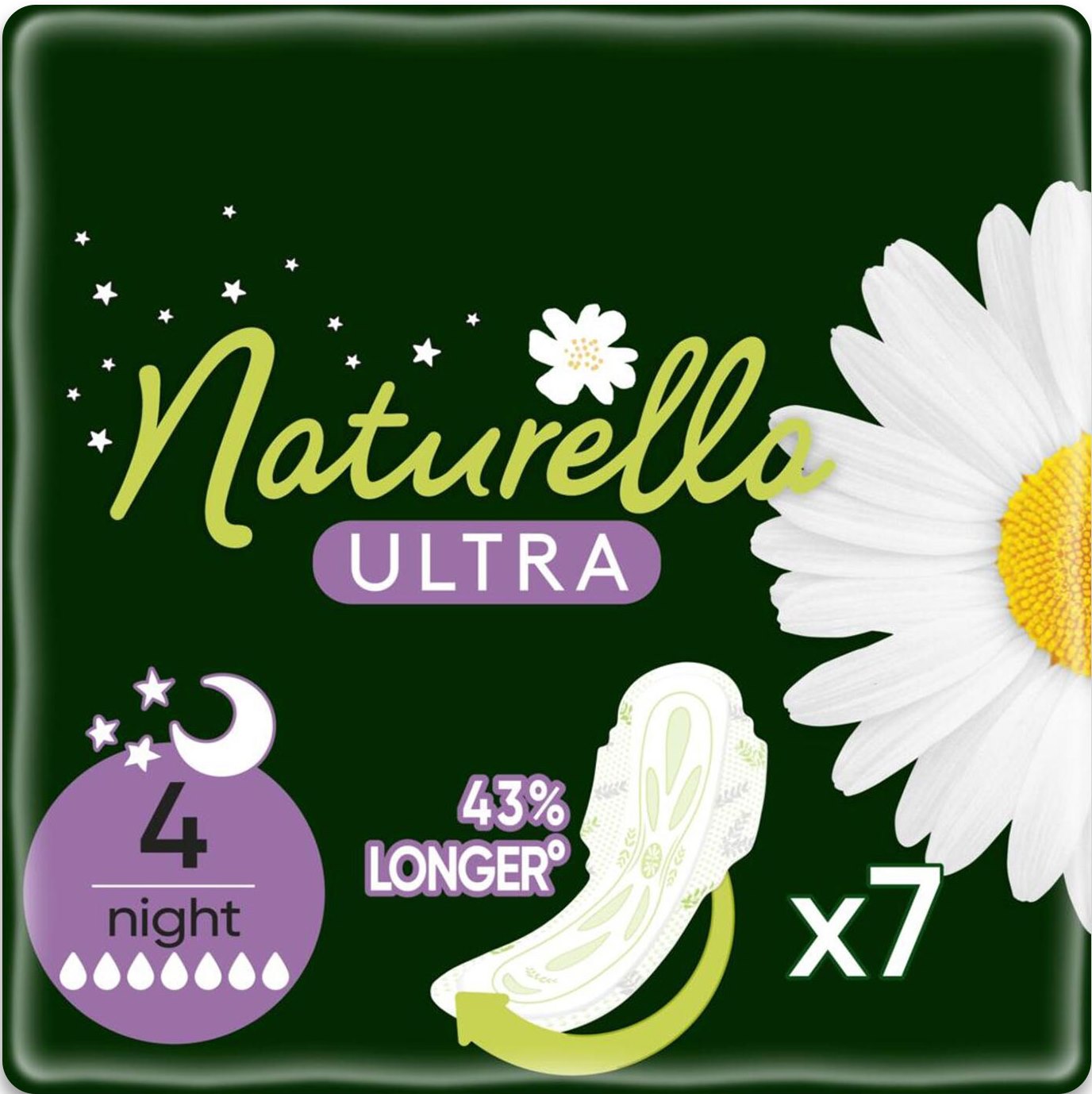 Naturella Ultra Night Sanitary Pads, 7 pcs