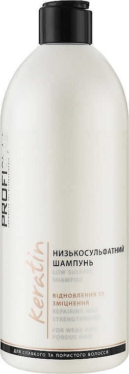 Viki ProfiStyle Keratin Low-Sulfate Repair & Strengthening Shampoo, 500 mL