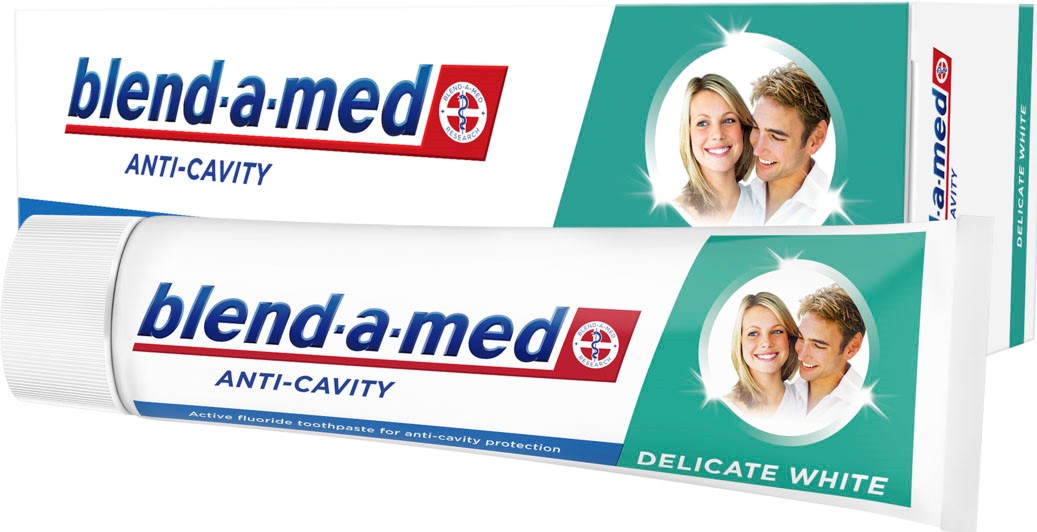 Blend-a-med Anti-Cavity Delicate White Toothpaste, 75 mL