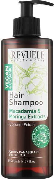 Revuele Vegan & Organic Macadamia & Moringa Extract Shampoo, 400 mL