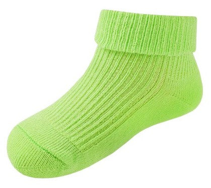 Duna 4105 Lime Cotton Spring/Fall Kids' Socks, Size 10-12 - Image 3