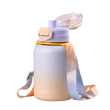 Baicc 8857 Blue Gradient Thermos with Straw, 600 mL - Image 2