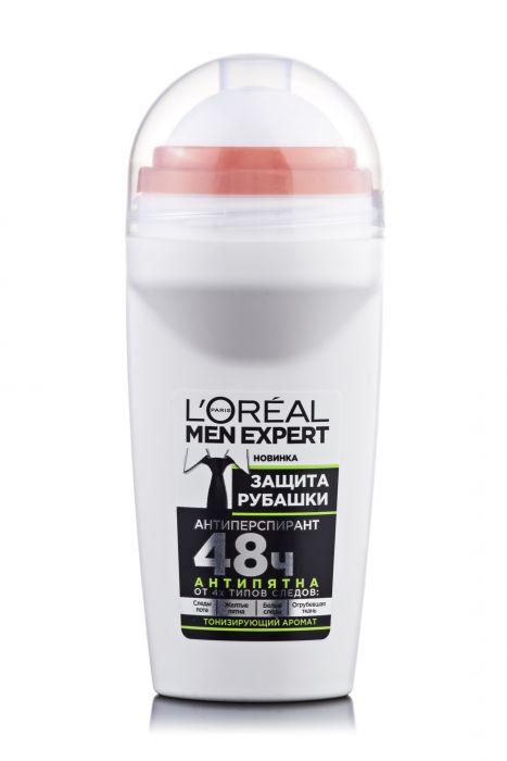 L'Oréal Paris Men Expert Shirt Protect Men's Roll-On Antiperspirant Deodorant, 50 mL