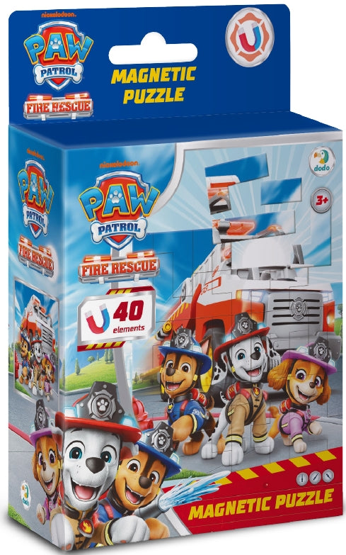 Dodo 200648 Paw Patrol Firefighters Magnetic Puzzle, 35+5 pcs