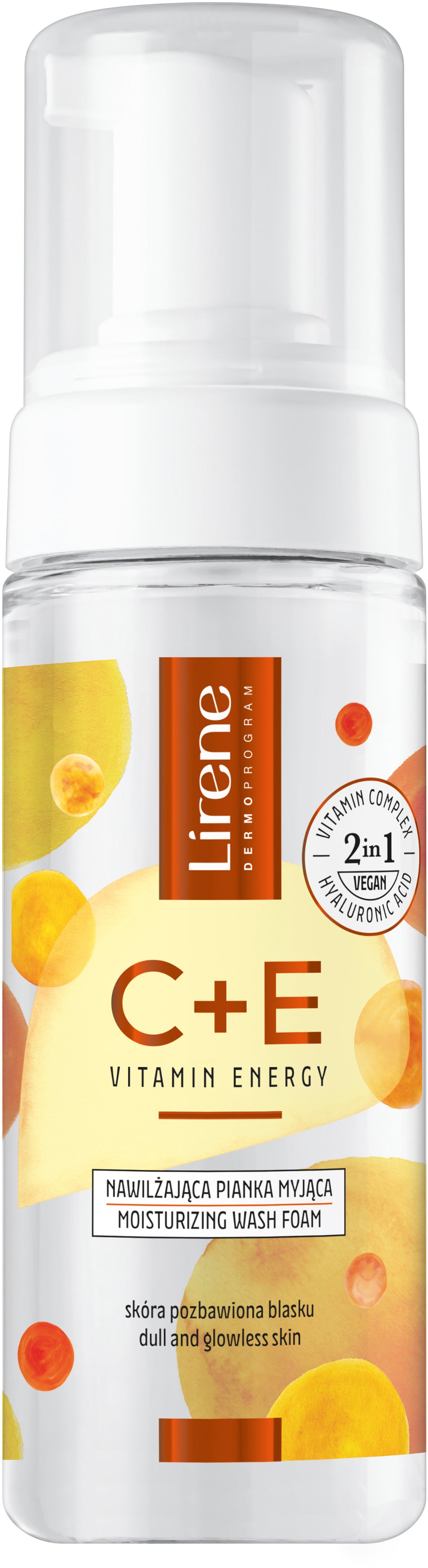 Lirene C + E Vitamin Moisturizing Facial Foam, 150 mL