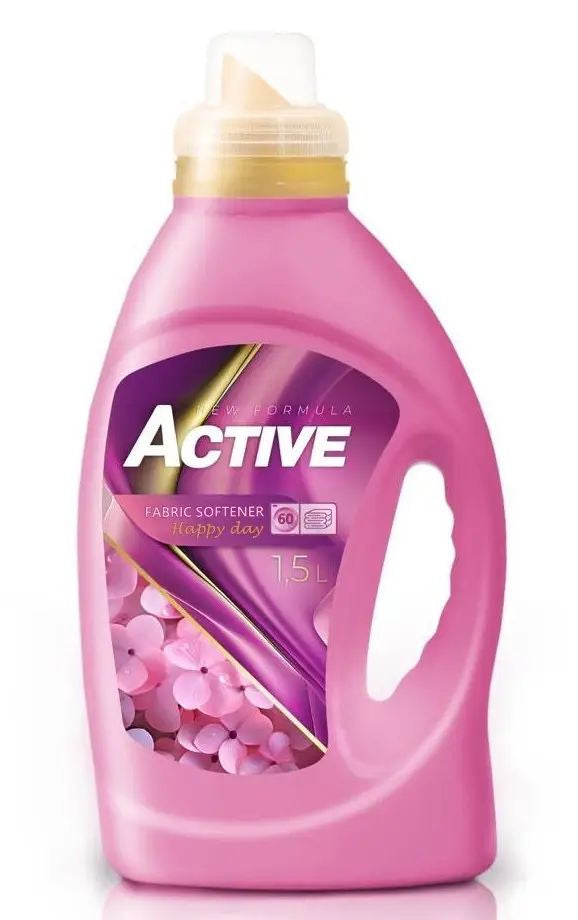 Active Happy Day Fabric Softener, 1.5 L