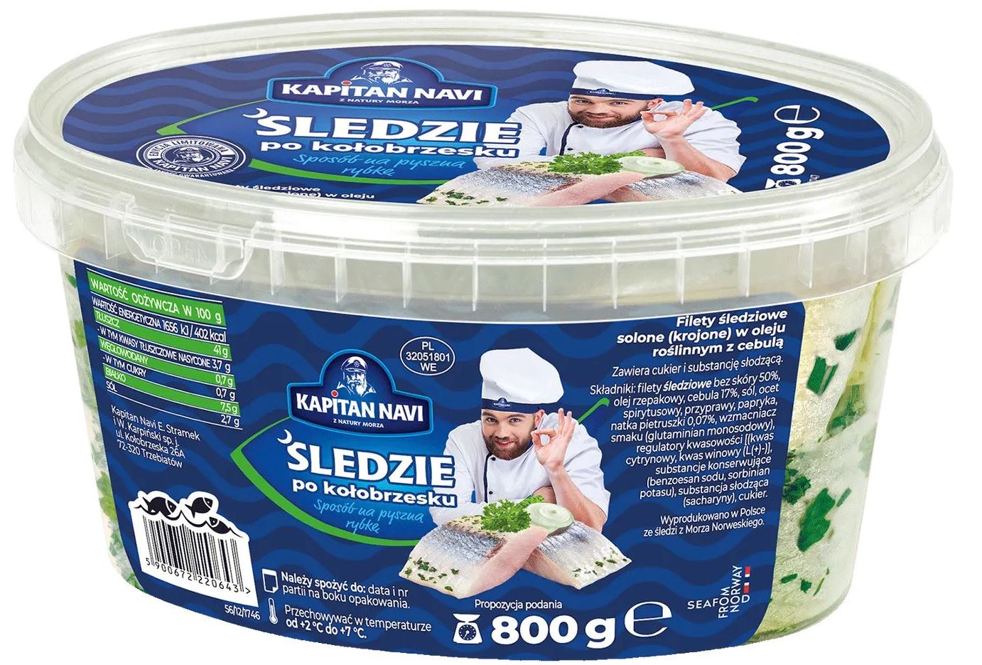 Kapitan Navi Herring, 800 g