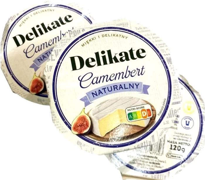 Delikate Natural Camembert Cheese, 120 g
