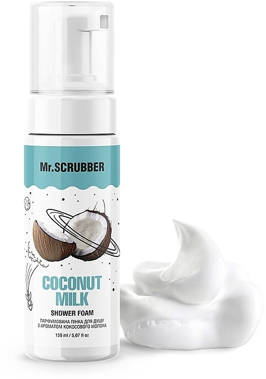 Mr. Scrubber Coconut Milk-Scented Perfumed Shower Foam, 150 mL