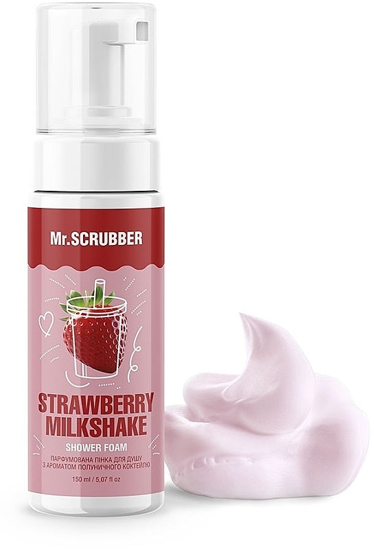 Mr. Scrubber Strawberry Cocktail-Scented Perfumed Shower Foam, 150 mL