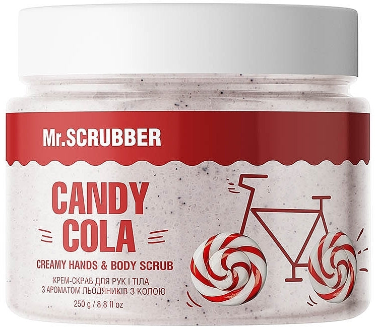 Mr. Scrubber Cola Candy-Scented Hand & Body Cream Scrub, 250 g