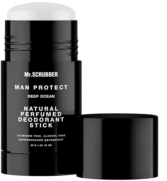 Mr.Scrubber Men's Mr. Scrubber Man Protect Deep Ocean Natural Deodorant Stick, 50 g