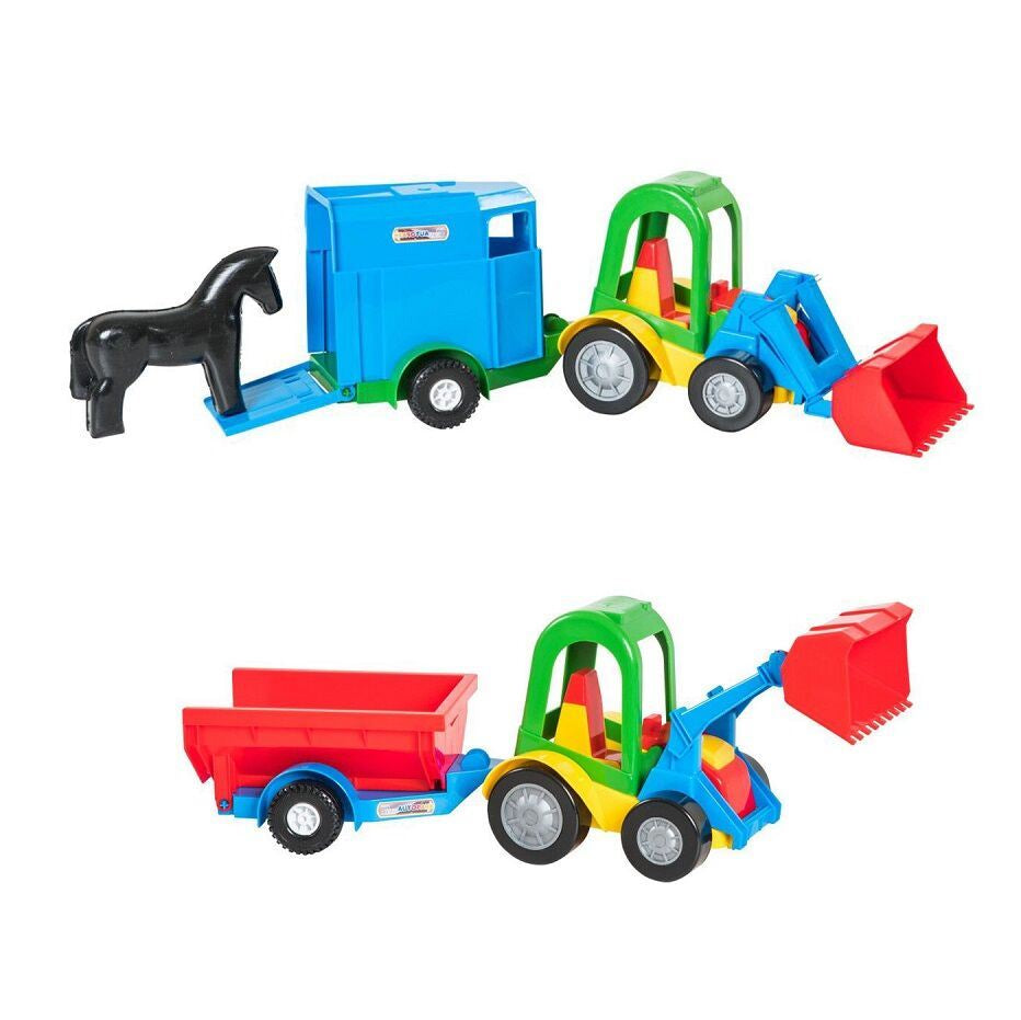 Tigres 39229 Toy Buggy Tractor with Bucket & Trailer