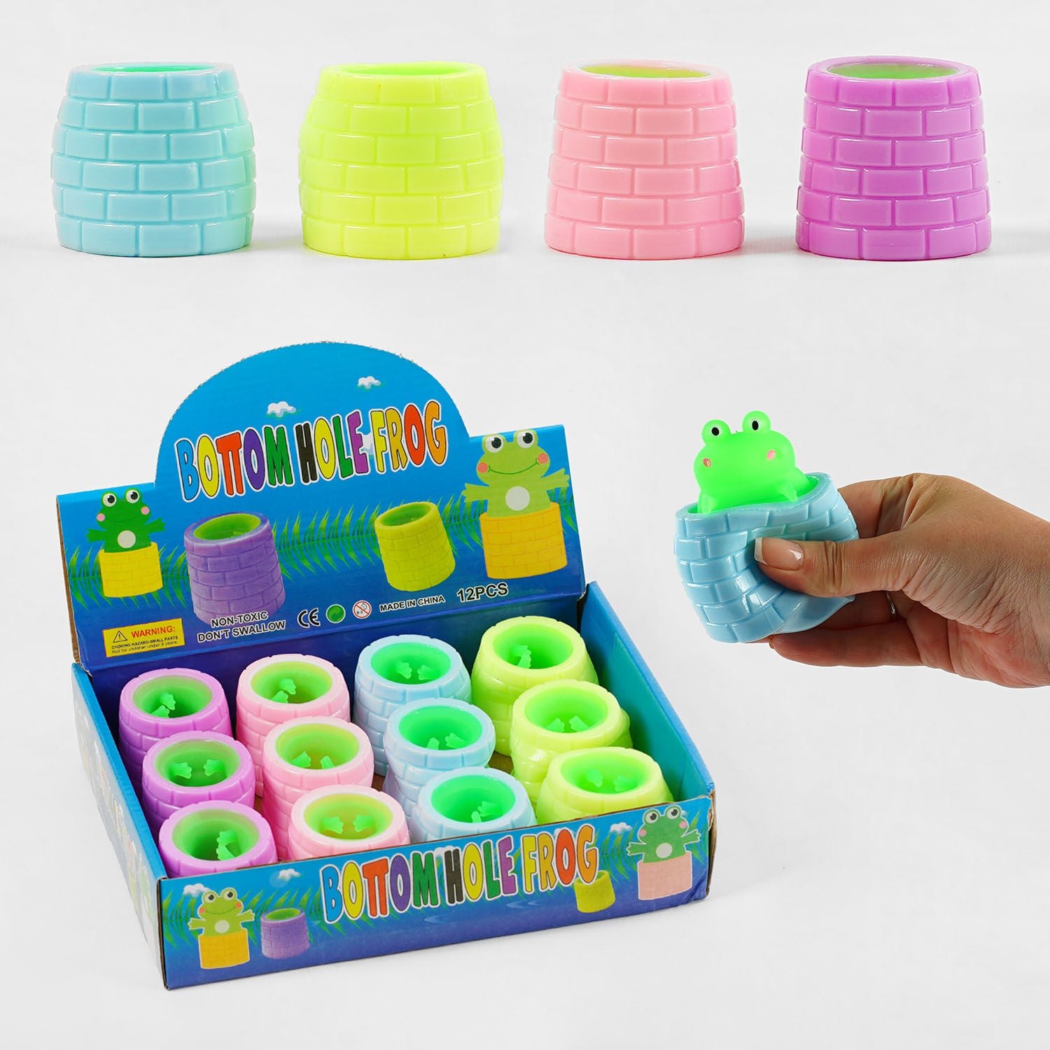 C 60443 Frog in a Well Antistress Toy