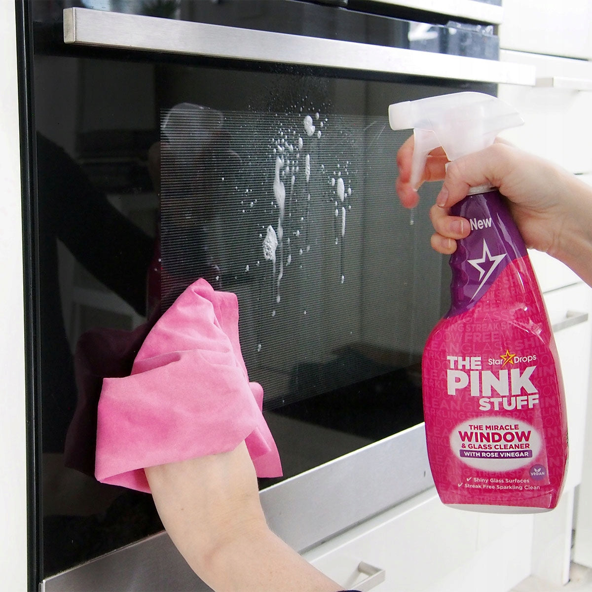 The Pink Stuff Rose Vinegar Glass & Mirror Cleaner Spray, 750 mL - Image 4