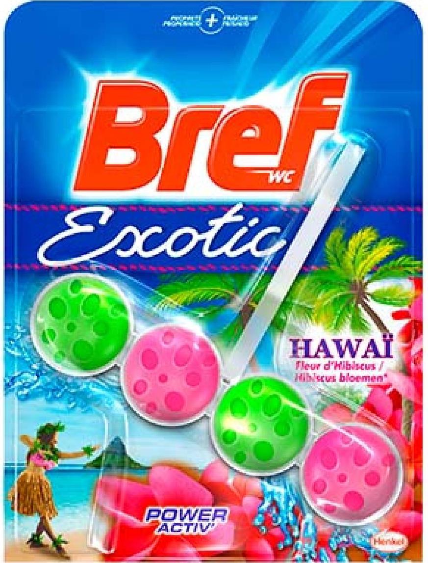 Bref 4-in-1 Exotic Hawaii Toilet Rim Block, 50 g
