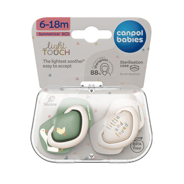Canpol Babies 22/668 Geese Symmetrical Silicone Pacifiers, 6-18 Months, 2 pcs - Image 2