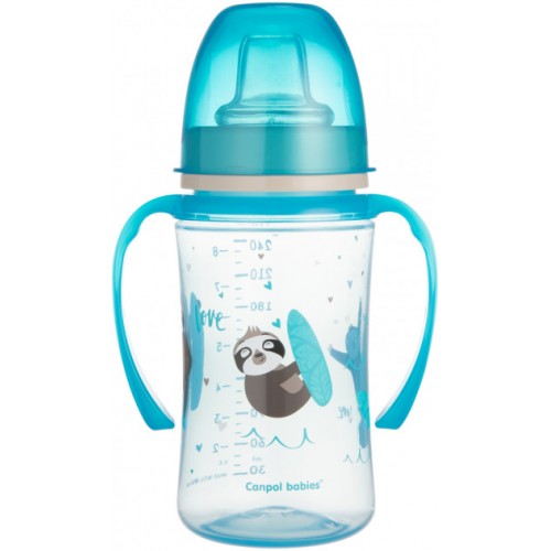 Canpol Babies 35/208 Blue EasyStart Sweet Fun Baby Training Cup, 240 mL
