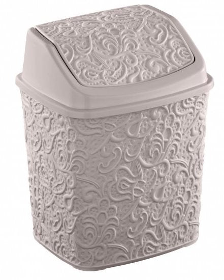 Elif Plastik 384 Azhur Assorted Decorative Garbage Bin, 8 L