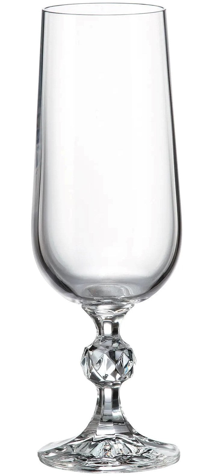 Bohemia Sterna Champagne Flute Set, 6 x 180 mL