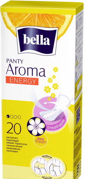 Bella Aroma Energy Panty Liners, 20 pcs