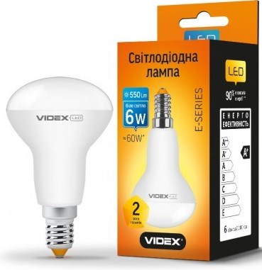 Videx VL-R50e-06144 E14 4100K 6W White LED Bulb - Image 2