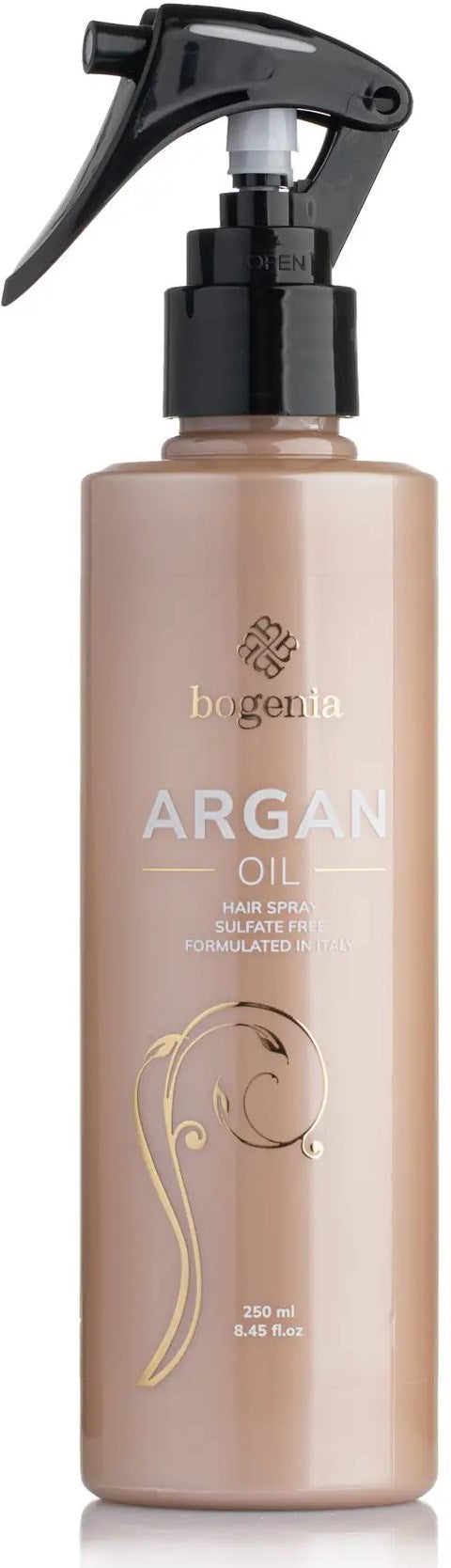 Bogenia Argan Oil Heat Protection Hair Spray, 250 mL