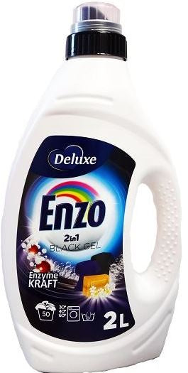 Deluxe Enzo 2-in-1 Black Liquid Laundry Detergent, 50 Loads, 2 L
