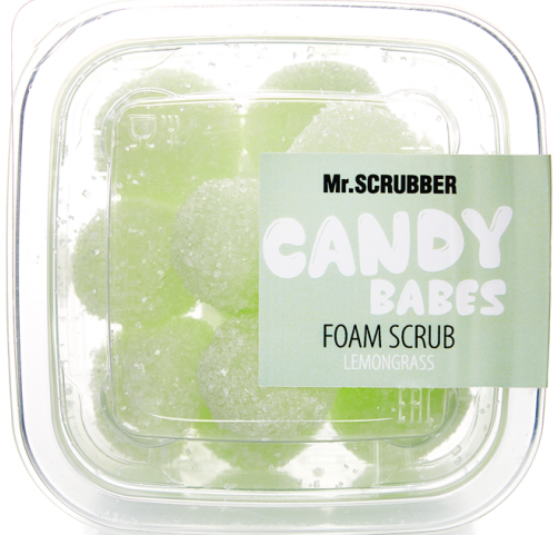 Mr.Scrubber Candy Babes Lemongrass Foaming Body Scrub, 110 g