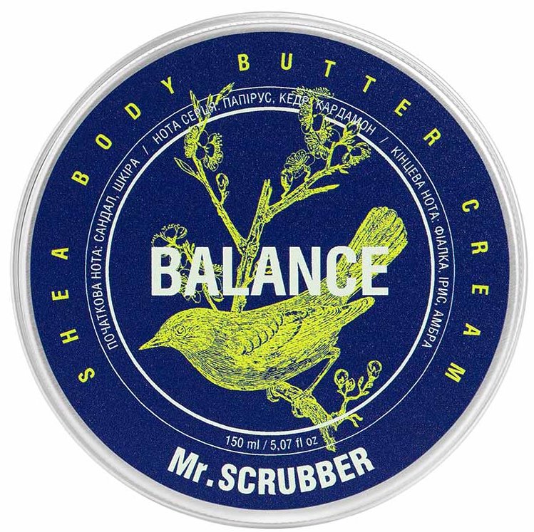 Mr. Scrubber Balance Body Cream Butter, 150 mL