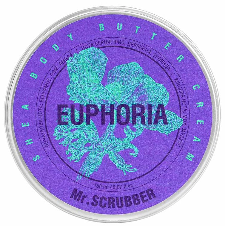 Mr. Scrubber Euphoria Body Cream Butter, 150 mL